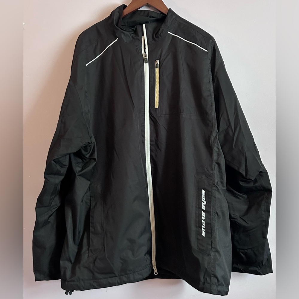 Men's Snake Eyes Black Golf Elite Rain Jacket Size 2XL